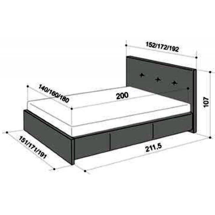Стандарты размеров кроватей, гост, таблицы размеров: длины, ширины, высоты | блог мебелион.ру