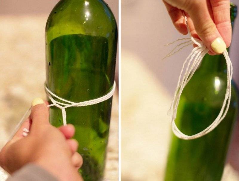 Как разрезать стеклянную бутылку в домашних условиях?