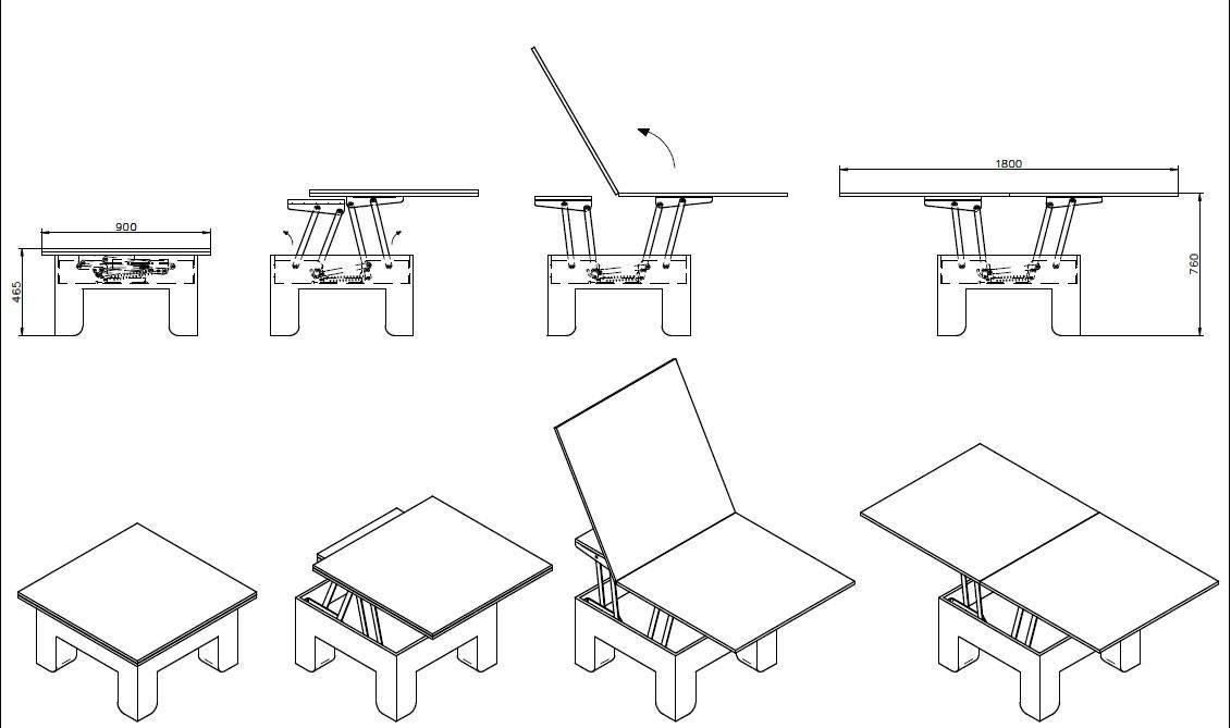 Стол трансформер своими руками чертежи и схемы сборки