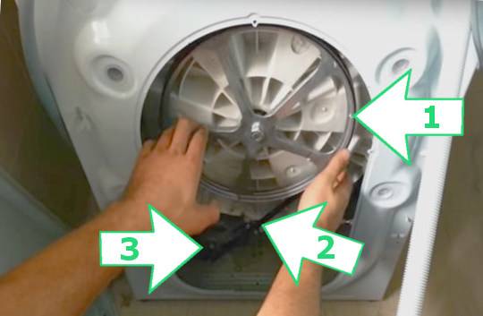 Замена ремня стиральной машины своими руками: инструкция, видео и фото