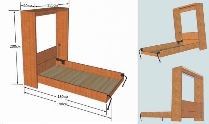 Кровать-трансформер своими руками: чертежи для изготовления, как сделать самому, выбор модели и материала, подготовка инструментов