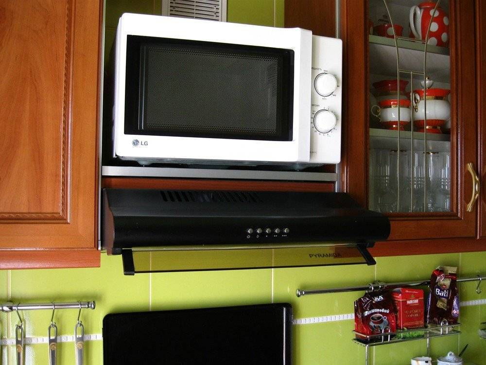 Можно ли поставить телевизор на микроволновку или вешать над ней
