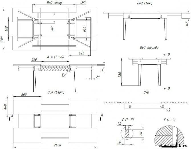 Как сделать стол-трансформер своими руками? :: syl.ru