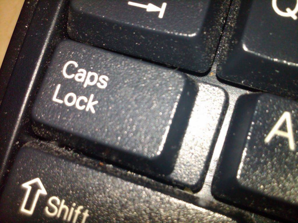 История появления caps lock