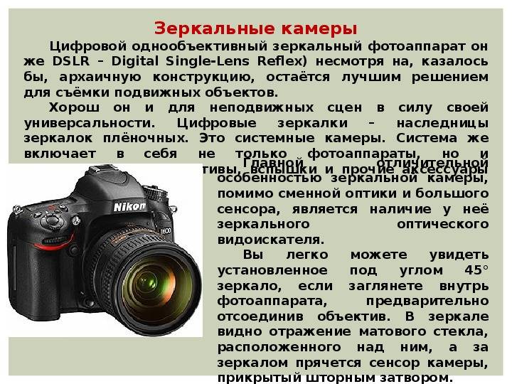 Советы практикующих фотографов: как выбрать зеркальный фотоаппарат начинающему
