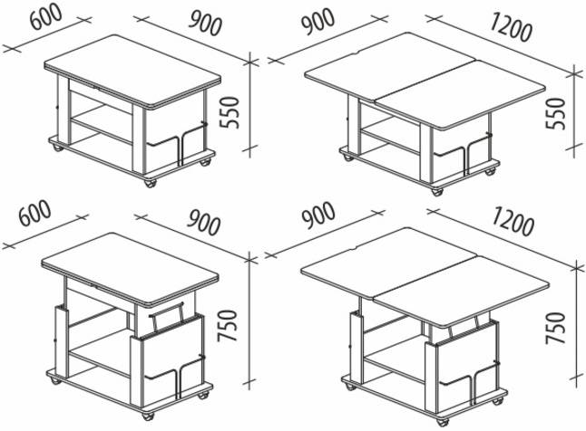Как собрать стол трансформер: инструкция и схема сборки
