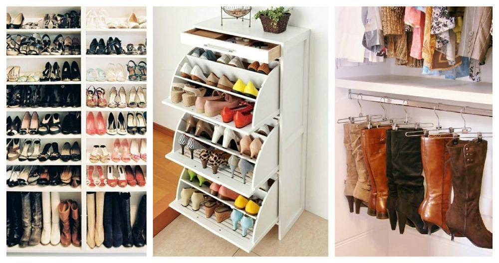 Хранение обуви: в шкафу, прихожей, гардеробе и на балконе, способы хранения и лайфхаки