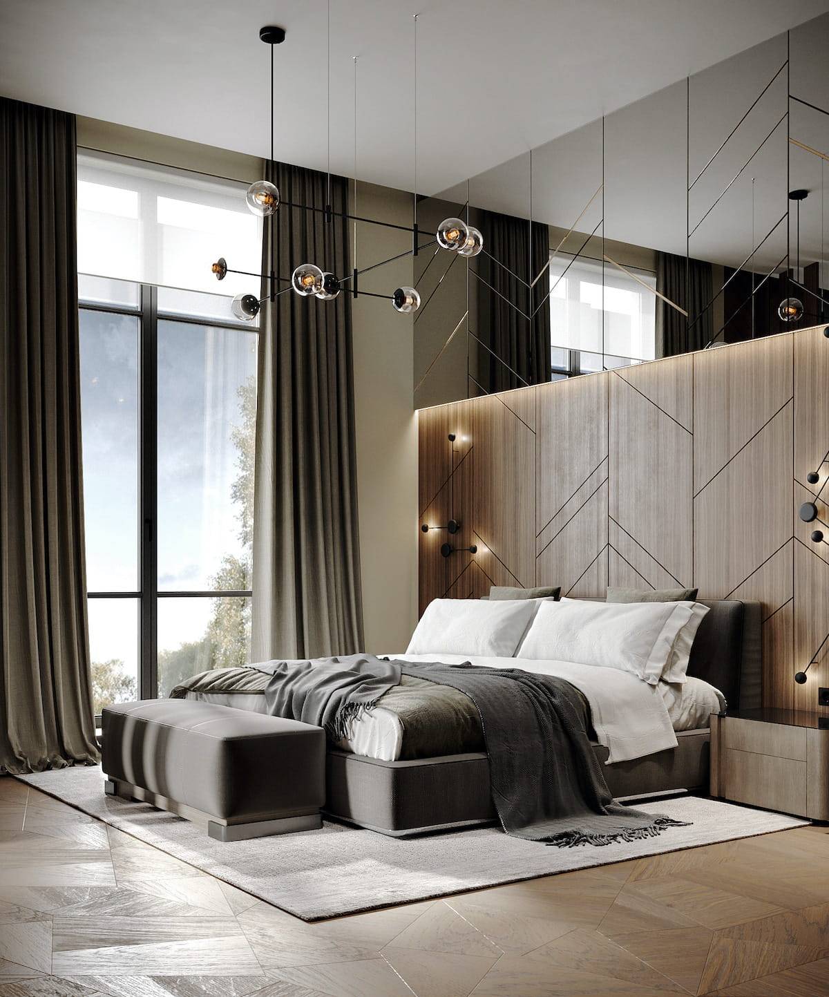 Дизайнерские спальни 2021