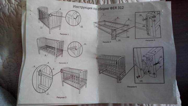 Как собрать детскую кроватку: инструкция, схема сборки, установка кроватки