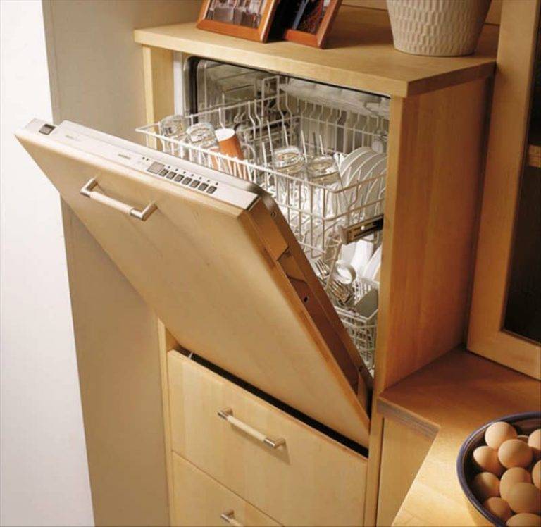 Как встроить посудомоечную машину в готовую кухню под столешницу