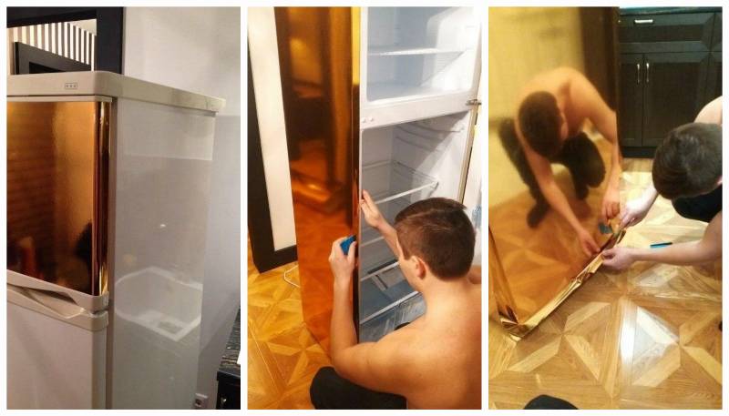 Как обклеить холодильник самоклеющейся плёнкой своими руками + видео