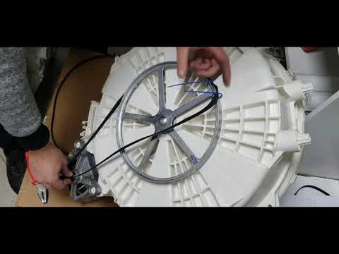 Как поставить новый тугой ремень на стиральную машину » видео по ремонту бытовой техники