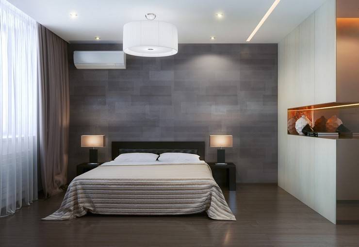 Спальня в стиле "минимализм" (72 фото): дизайн интерьера серой комнаты, белая спальня, уютные варианты оформления в минималистическом стиле