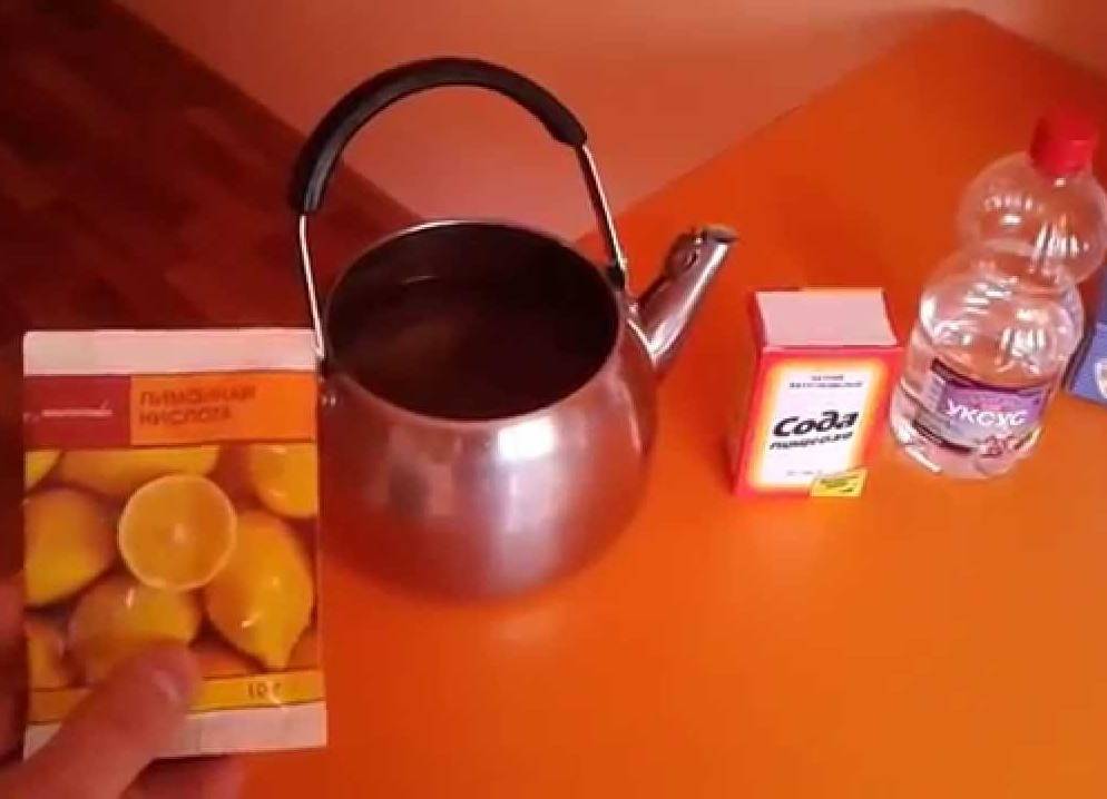 Очищаем чайник от накипи с помощью лимонной кислоты — накипь