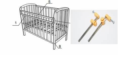 Схема и пошаговая инструкция, как своими руками собрать детскую кроватку