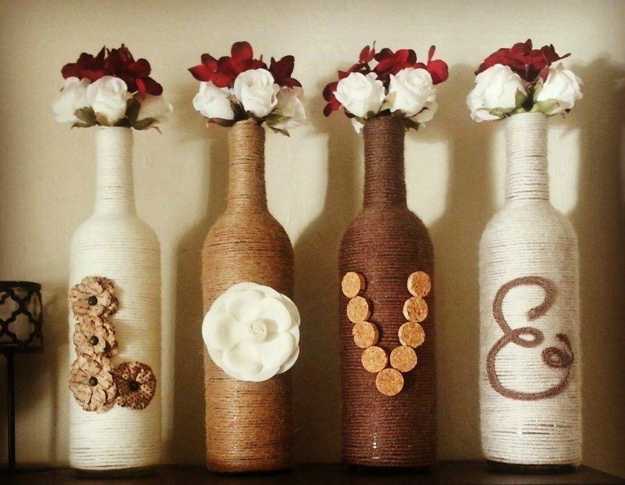 Декор бутылок: 95 фото красивых и оригинальных вариантов оформления бутылок своими руками