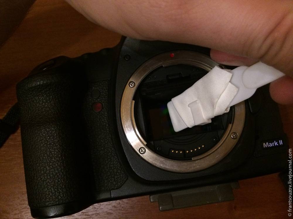 Как самостоятельно почистить матрицу фотоаппарата
