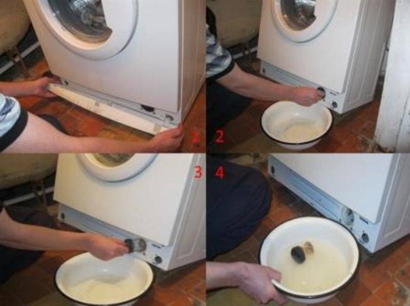 Как слить воду с стиральной машины