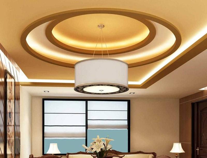 Преимущества гипсокартона для отделки потолка спальни, разновидности и стилевые решения потолочных конструкций - 27 фото