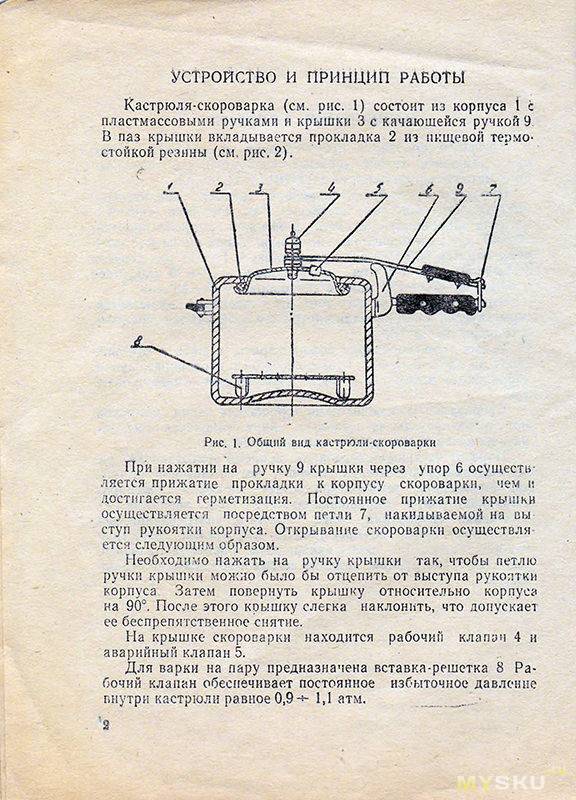 Чертеж клапана для скороварки