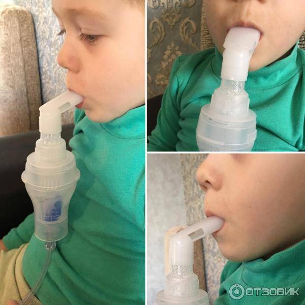 как дышать ингалятором при насморке ребенку