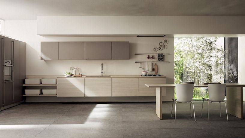 Минимализм на кухне, совмещенной с гостиной: готовые интерьеры
 - 24 фото