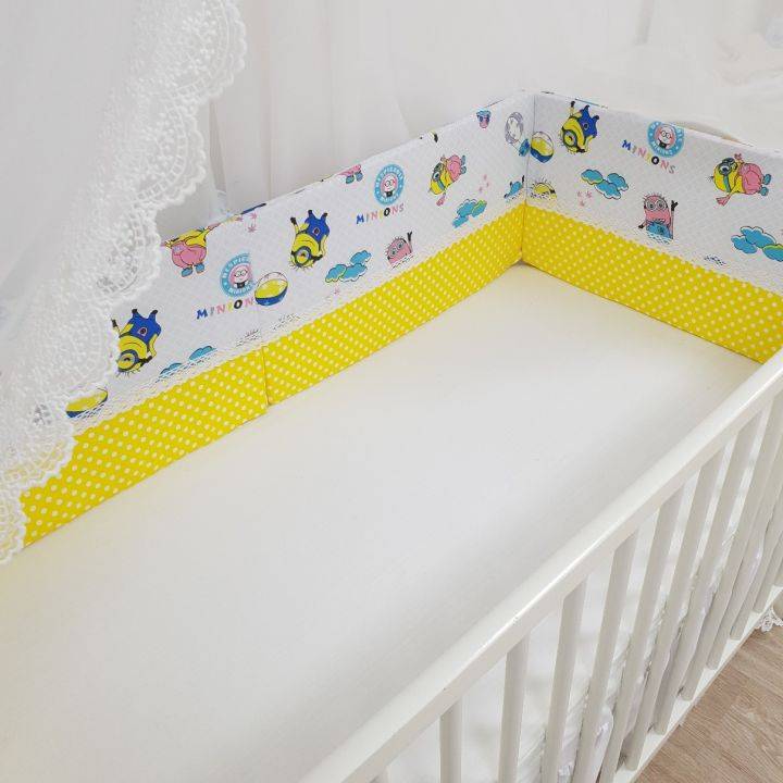 Как сшить бортики в детскую кроватку для новорожденных своими руками: выкройки, размеры, фото